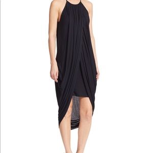 Drape dress with mini under dress